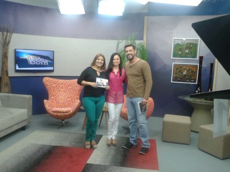 Bastidores do Programa Tudo de Bom - SBT - TV Ponta Verde - após a entrevista sobre Dietas Restritivas